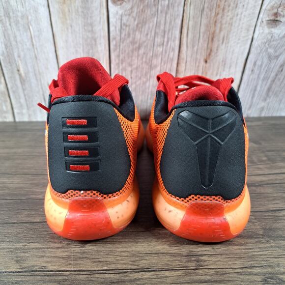 Nike Kobe x 10 Majors 705317-616 University Red Bright Crimson Hot Lava Mens 10 - Picture 4 of 9